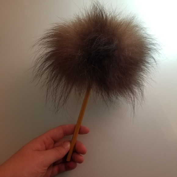 Vintage Fuzzy Dog Pencil Topper - Picture 3 of 6